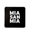 FC Bayern München Cork Coasters, Beer Mats, Set of 6, Black, Football