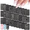 MWOOT 30 Sheets White Flowers Nails Art Sticker Decals,Self-Adhesive Nail Art Tattoo Stickers,Nail Art Supplies for DIY Nail Tips Decoration