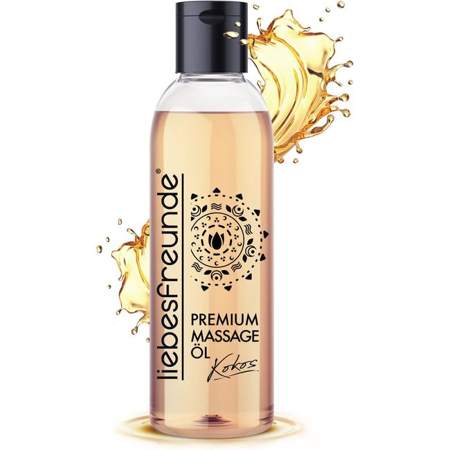 liebesfreunde® Erotik Massageöl Kokos zur Entspannung – Erotisches Massage Öl, 150 ml