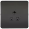 Knightsbridge SFAV5AMB Screwless 5A Unswitched Socket-Matt Black Insert