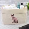 Large 'Sphynx Cat' Canvas Organiser/Storage Bag (OR00010564)
