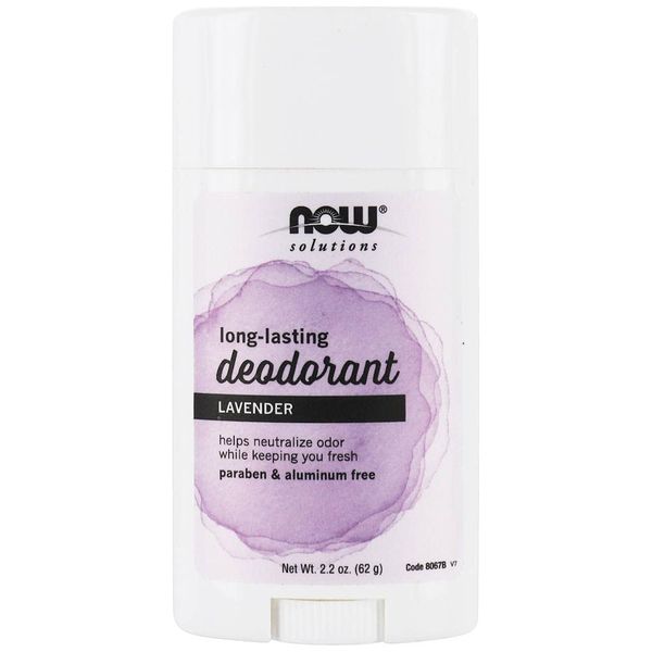 Now Foods Long Lasting Deodorant Stick - 2.2 oz 6 Pack