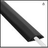 Floor Cable Cover 4ft Black Wire Cover For Floor Prevent Cable Trips & Protect W
