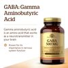Solgar GABA 100 Count Nervous System Support Relaxation Gluten Dairy Free