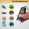 Amscope UTP200X003MP Digital 2MP USB Microscope, 10X-200X Magnification, Built-In Eight LED Light Source, Table Stand, Includes Software CD, Black