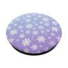Ice Light Blue Purple Snowflake Snow Crystal PopSockets Swappable PopGrip
