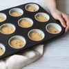 YSAMAX Non-Stick Sturdy 12 Cupcake Baking Muffin Tray, Innovative Baking Solutions, Elevate Your Baking, Pudding Baking Pan, Space Saving Design, (1PCS)