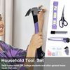 Purple Tool Set,ACOSEA 223-Piece Tool Sets for Women,Tool Kit with 13-Inch Wi...
