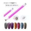 LAMEILA Magnetic Tools for Cat's Eye Magnetic Double Heads, 6 Pieces, Floral 3D Cat Eye Magnetic, Super Strong 3D Net, Nail Art Tool, Stick, Manicure Tool, Color Gel, Cat Eye Effect