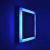 G.W.S® 18W+6W Blue Edge Lit Square LED Surface Mounted Panel Downlight Ceiling Light Day White, LED Driver Included