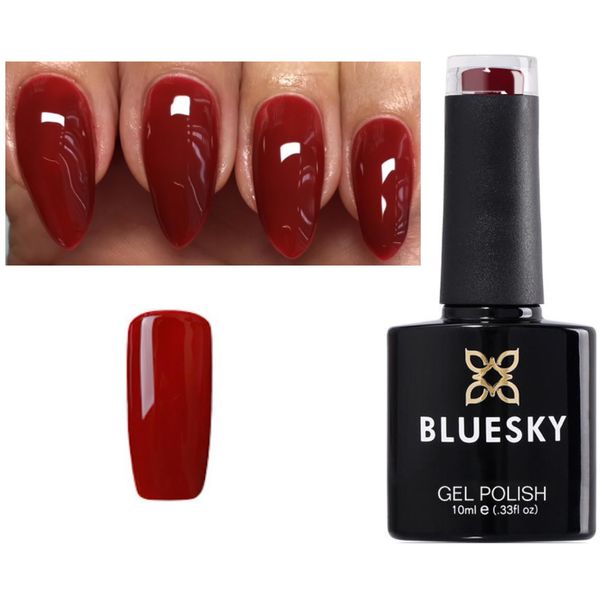 Bluesky GEL NAIL POLISH RED, Brick Knit Dark Red Nail 80626 Craft Culture UV LED Soak Off SPECIAL PRICE 10ml