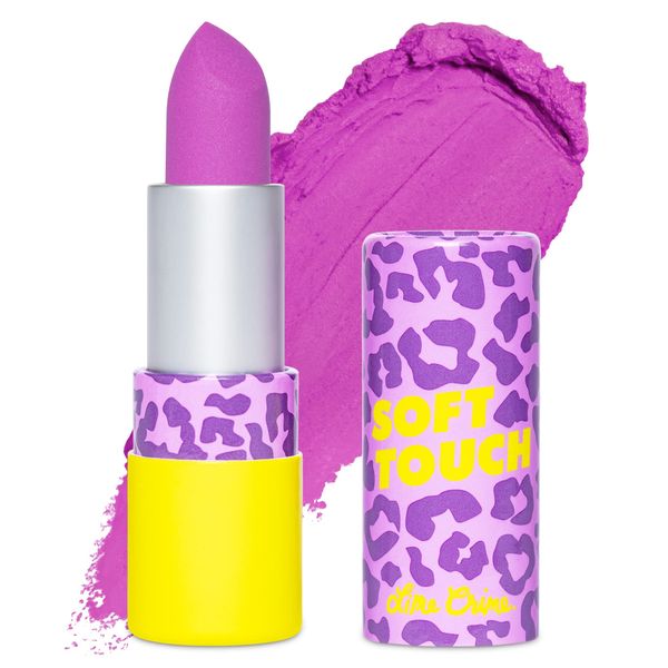 Lime Crime Soft Touch Comfort Matte Lipstick, Disco Down (Bright Magenta) - Flirty Retro Shades - Full-Coverage Long Lasting, Lip Lining & Soft Formula for All-Day Wear - Talc-Free & Paraben-Free