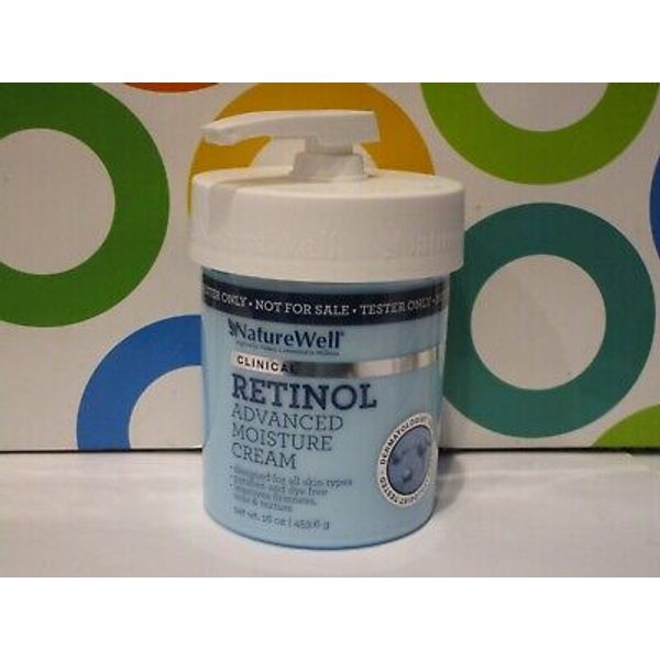 NATURE WELL ~ CLINICAL RETINOL ADVANCED MOISTURE CREAM ~ 16 OZ JUMBO SIZE