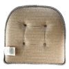 Sweet Home Collection Houndsooth Memory Foam Chair Pads, Brown, 2-Pack