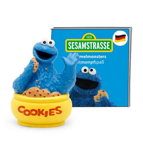 tonies Audio Figure for Toniebox, Sesame Street - Cookie Monster Competition Fun, Audio Play for Children from 3 Years, Playing Time Approx. 40 Minutes