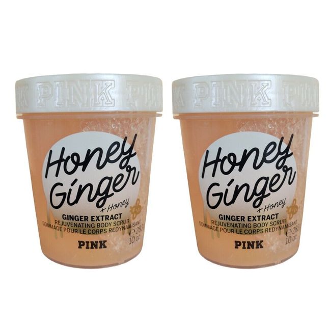 2 NEW Victoria Secret Honey Ginger Body Scrub, 10 OZ