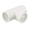 sourcing map 20mm Slip Tee PVC Pipe Fitting T-Shaped Coupling Connector 5 Pcs