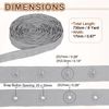 sourcing map 8 Yard Snap Button Tape, Polyester Plastic Snap Button Trim, Sewing Press Stud Ribbon Replacement for DIY Craft Clothes Fabric Sewing, Light Gray