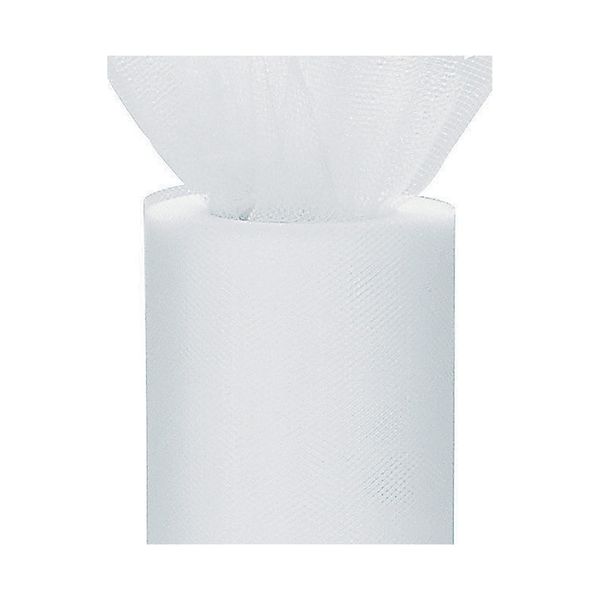 3in. Wide Tulle Fabric - 25 Yards (White)