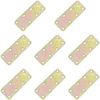 8 PCS Metal Mending Plates Flat Joining Plate Support Brace Bracket for Funiture