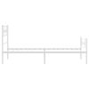 SKM Bed Frame White Steel Single Modern Bed Frame Rectangular,White (Weight 30.64KG)