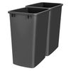 Polymer Replacement 35 Quart Trash Bin Recycle Waste Garbage Container for Kitch