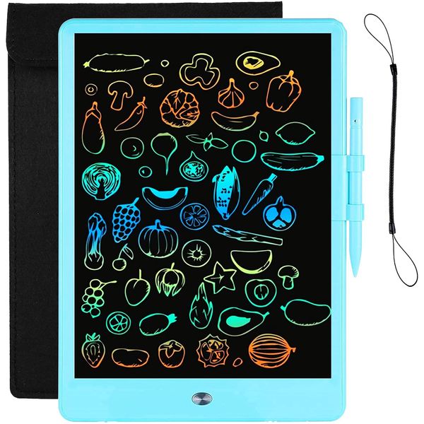 LCD Writing Tablet Drawing Tablets for Kids 10Inch with Protect Bag,LEYAOYAO Colorful Screen Drawing Board Doodle Scribbler Pad Learning Educational Toy - Gift for 3-6 Years Old Boy Girl (Blue)