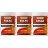 3 Pack Best Naturals MSM 1 Lb Powder