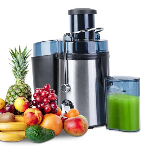 Moclever 1000W Centrifugal Juicer Machine for Fruits & Vegetables ¨C Juice Extractor with 2-Speed Control, 2.6¡± Wide Feed Chute, 17Oz Juice Cup & 54Oz Pulp Collector, Easy to Clean Electric Juicer