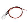 sourcing map 1Pcs 10mm Pre Wired LED, Red DC3-6V Clear Lens, Light Emitting Diodes