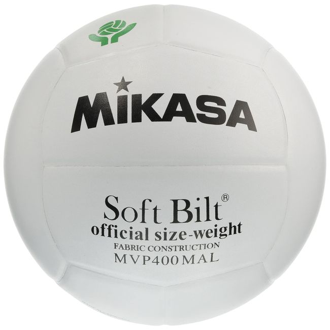 Mikasa (Mikasa) Mama Volleyball No. 4 National Mama's Volleyball Federation Official Match Ball Test Ball (Junior High School Students & Moms) White Natural Leather MVP400MAL Recommended Internal