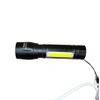 Rechargeable Flashlight Coblight With Adjustable Beam Size 500Lumen 3.5in Length