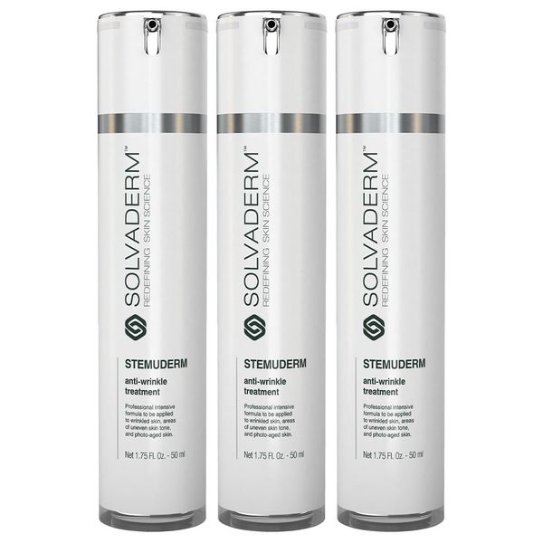 Stemuderm Face & Eye Cream Anti Aging Daily Moisturizer for Fine Lines and Wrinkles | Increase skins Natural Production of Collagen and Elastin with Organic Plant Based Stemcells (Pack of 3)