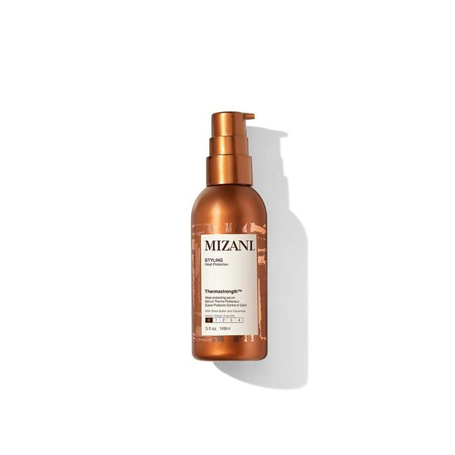 Mizani Thermastrength Heat Protecting Serum | Protects Hair From Heat Damage | with Shea Butter | for Curly Hair | 5 Fl Oz