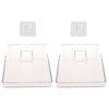 2 Pcs Plastic Wall Mount Bracket Organizer for Cable Box Small Projector Shell Router Rack AV Shelf DVD Player Camera