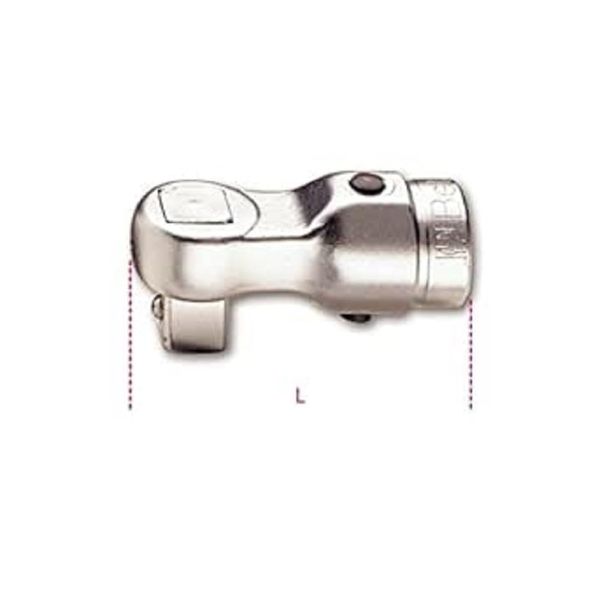 Beta 617 Fixed Head for Torque Bars, 3/8" Drive