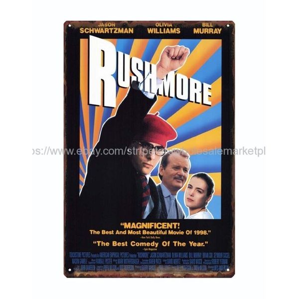 rushmore poster metal tin sign garage wall design