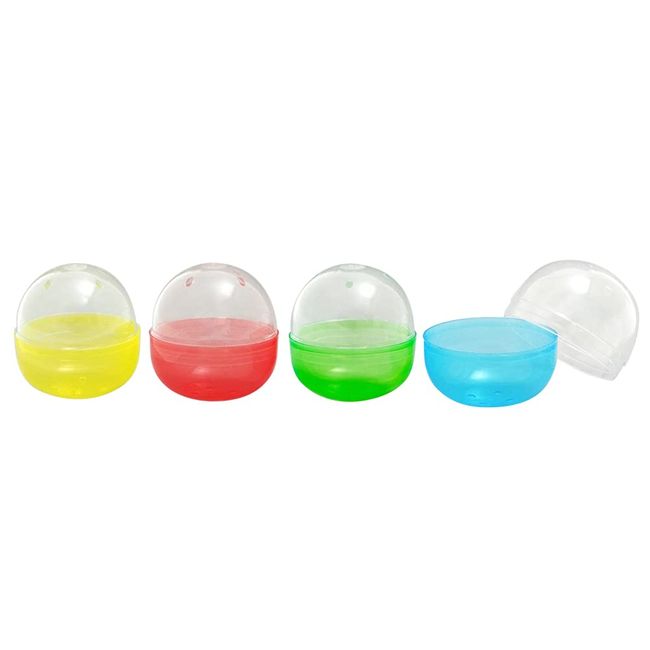 Ahmuse 65mm Empty Capsule Gacha Capsule, Made in Japan, 4 Assorted Colors, 10 Pieces