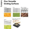 Cuisipro Stainless Steel Cheese Grater with Handle, 4 Sided 