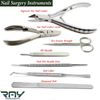 Basic Toenail Surgery Instruments Ingrown Nail Clipper Manicure Pedicure Tools