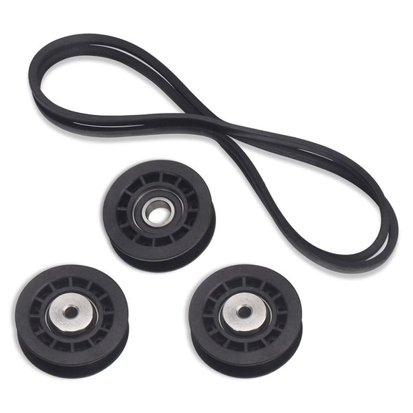 (2) 587973001 (1) 587969201 Pulleys - 580364609 Belt & Pulleys Kit Compatible with Husqvarna AWD Belt Repair kit, for Husqvarna L 321AHX, L 321AH, Pulleys Replaces 580364603 (Pulleys Belt Kit)