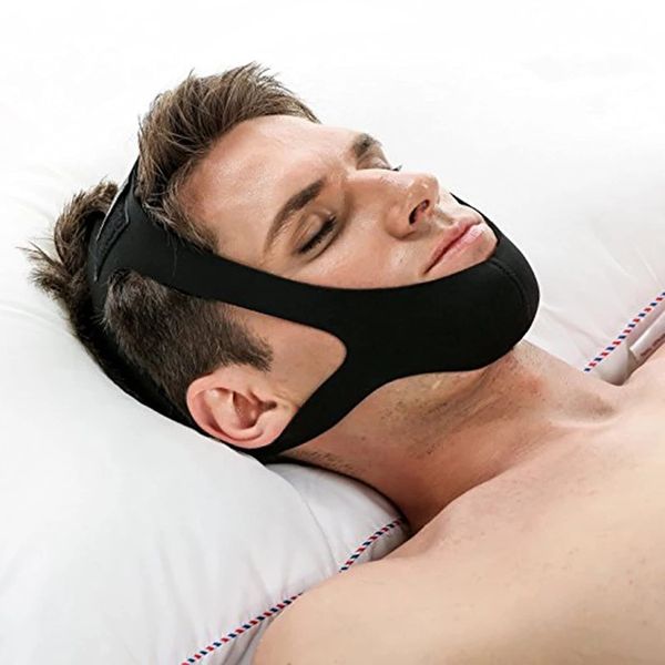 2022 Upgraded Anti Snoring Chin Strap, Comfortable Natural Snoring Solution Snore Stopper, Anti Snoring Devices Snore Reducing Aids, Effective Flexible Adjustable Face Slimmer for Men Women