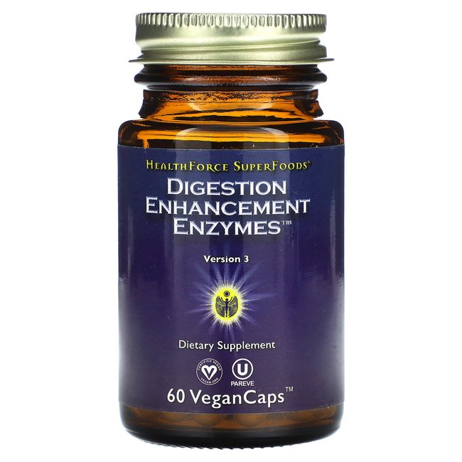 Digestion Enhancement Enzymes, 60 Vegan Caps