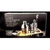 Brookstone 10-piece cocktail shaker set with Bamboo Caddy Muddler Jigger Spoon