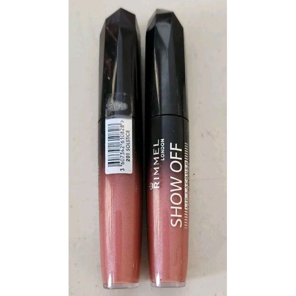 2X Rimmel London Show Off Lip Lacquer Solstice 201