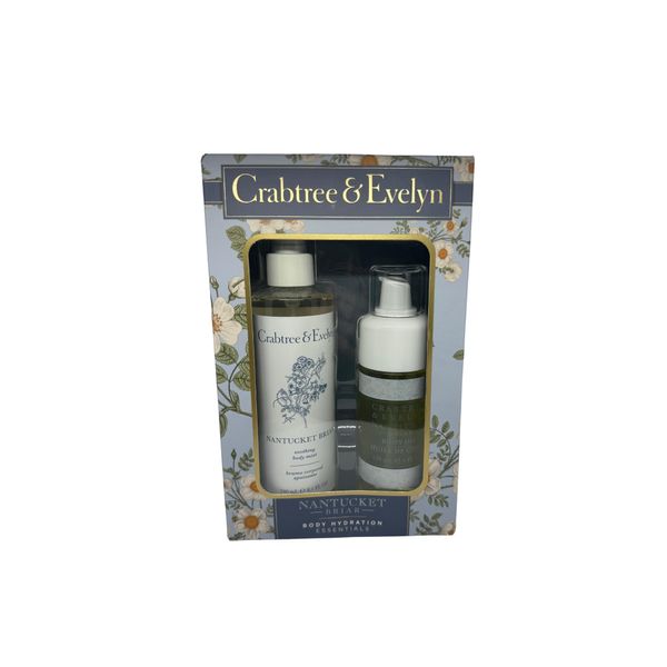 -Crabtree & Eveelyn- Nantucket Briar Soothing Body Mist & Body Oil Gift Set