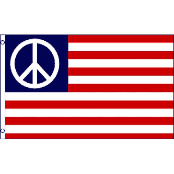 Peace USA (Standard) Flag 3x5ft Poly