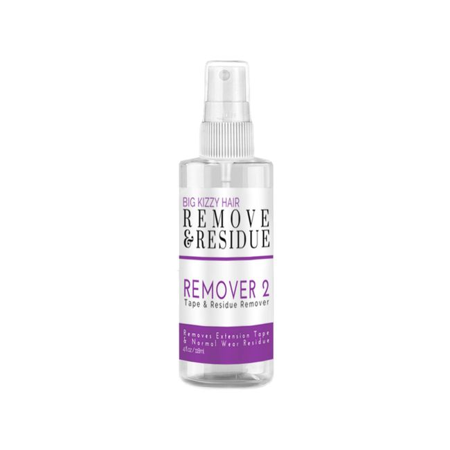 Big Kizzy Remover 2 (4oz) - Tape In Extension Remover for Residue - Quick + Non-damaging Human Hair Extension, Wig, & Hair System Adhesive Residue Remover