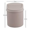 Cadineer Desktop Bin, Mini Trash Can With Swing Top Lid, Small Dustbin (Pink)