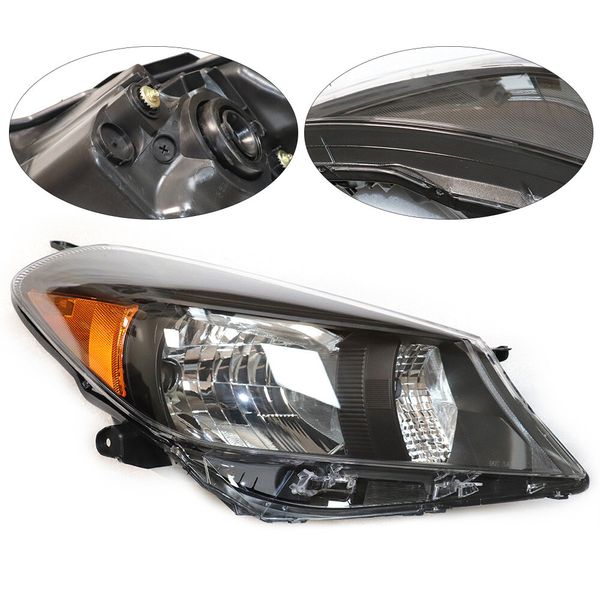 Right Side Headlight Headlamp for 2012 2013 2014 Toyota Yaris L/LE/SE Hatchback